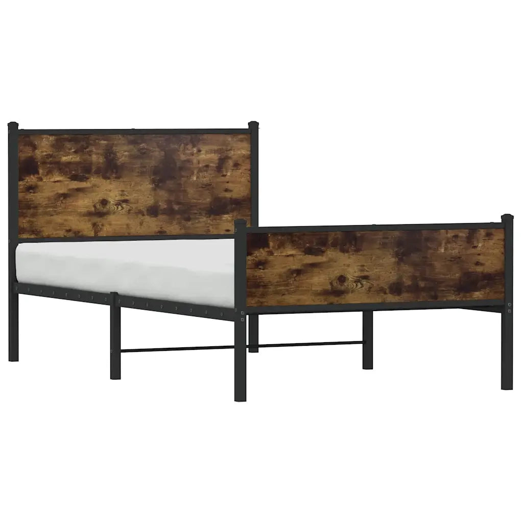 Giroletto senza Materaso in Metallo Rovere Fumo 107x203 cm 4007846