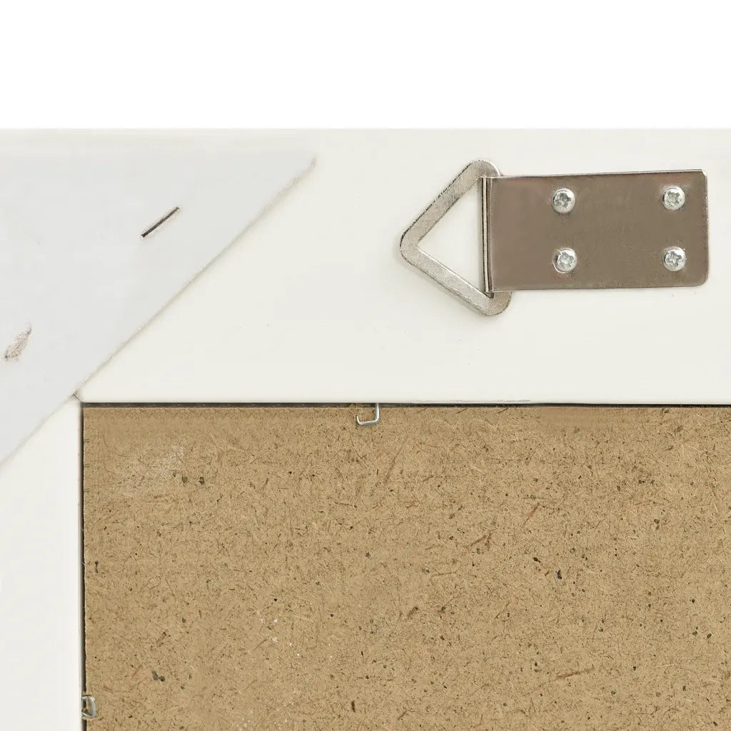 Specchio da Parete Stile Barocco 50x40 cm Bianco 320308