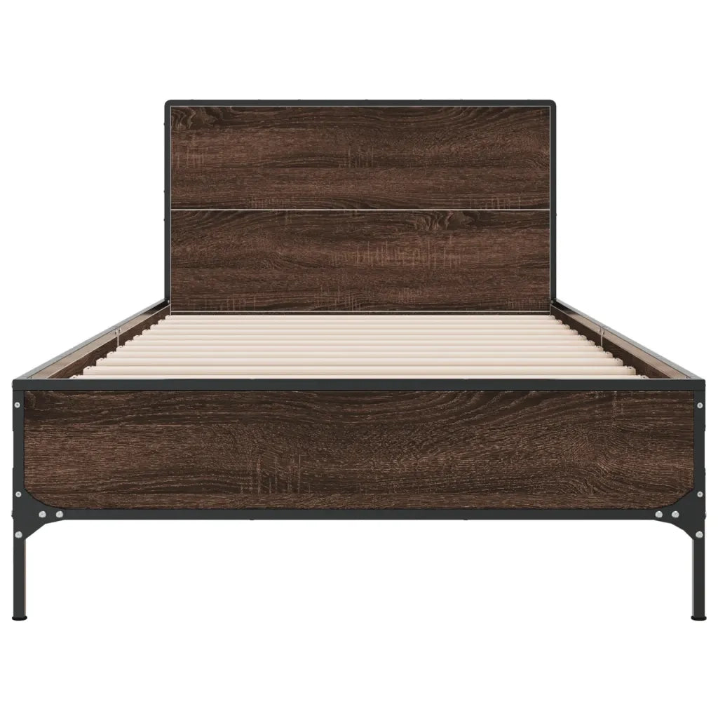 Giroletto Rovere Marrone 75x190 cm Legno Multistrato e Metallo