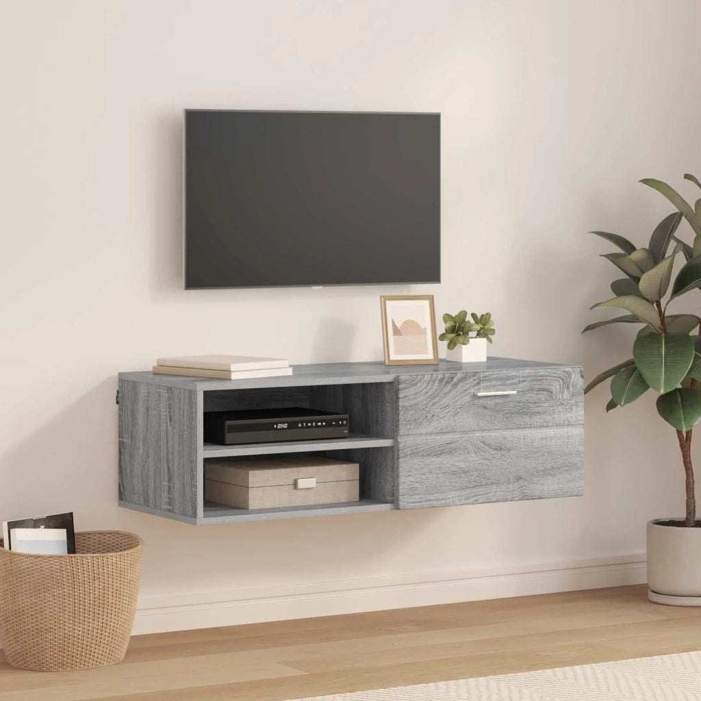 Armadio in Legno con cassetto Grigio Sonoma 100,5 x 39 x 30 cm CFW9620475