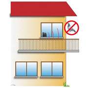 WEITECH Repellente a Ultrasuoni per Uccelli 20-40 m² 447611