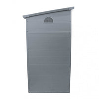 Casetta Box da Giardino Hause 111x191x194 h cm in Plastica Grigio chiaro