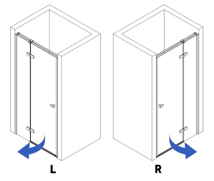 Porta Doccia Rea Atlas 100 Chrome destra