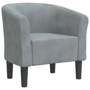 Poltrona | Sedia Relax Cabriolet Grigio Scuro in Velluto