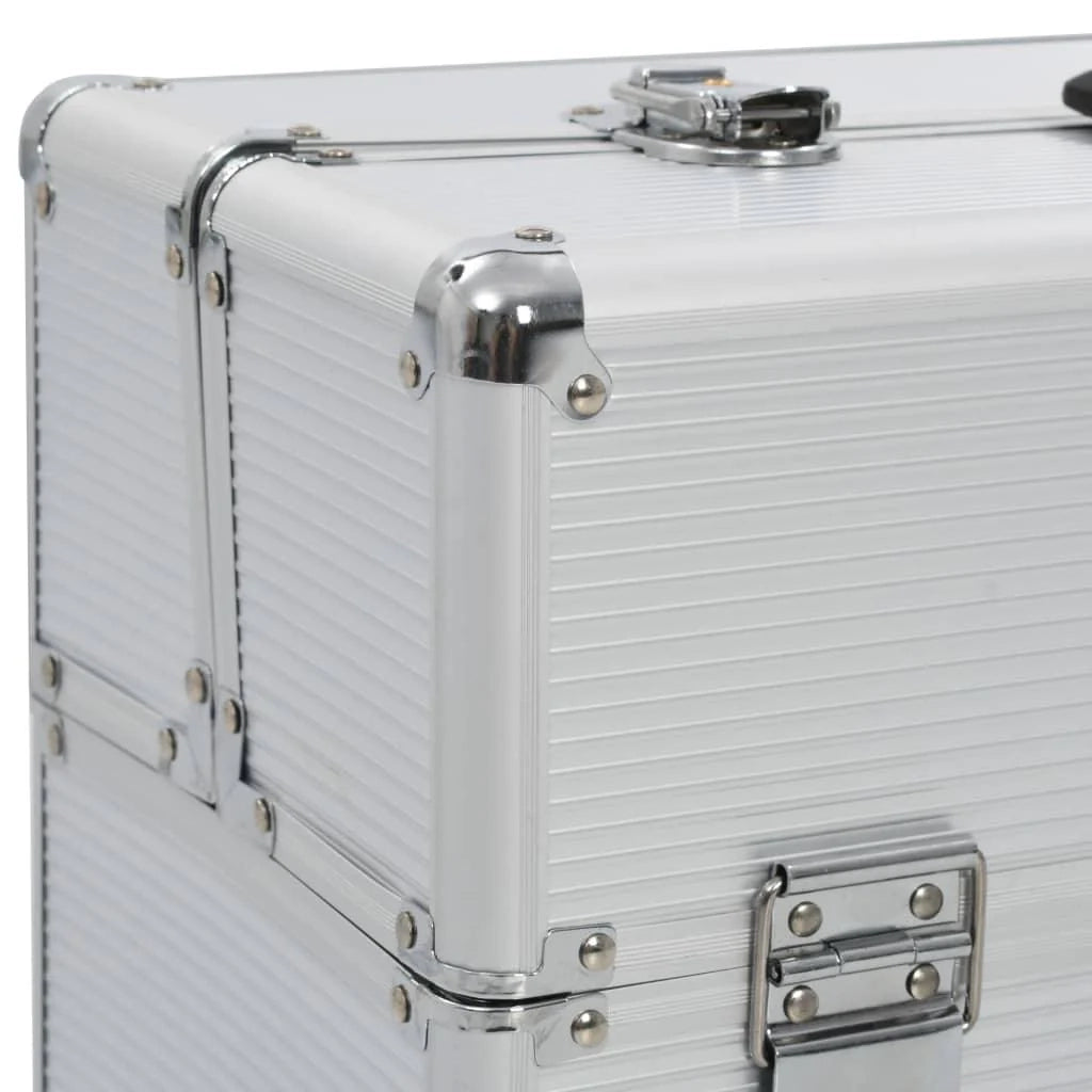 Cassetta porta attrezzi 47 x 36 x 20 cm alluminio argento 02_0003217