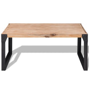 Tavolino da Salotto-Tavolino da soggiorno-Tavolo in Legno Massello di Acacia 100x60x45 cm