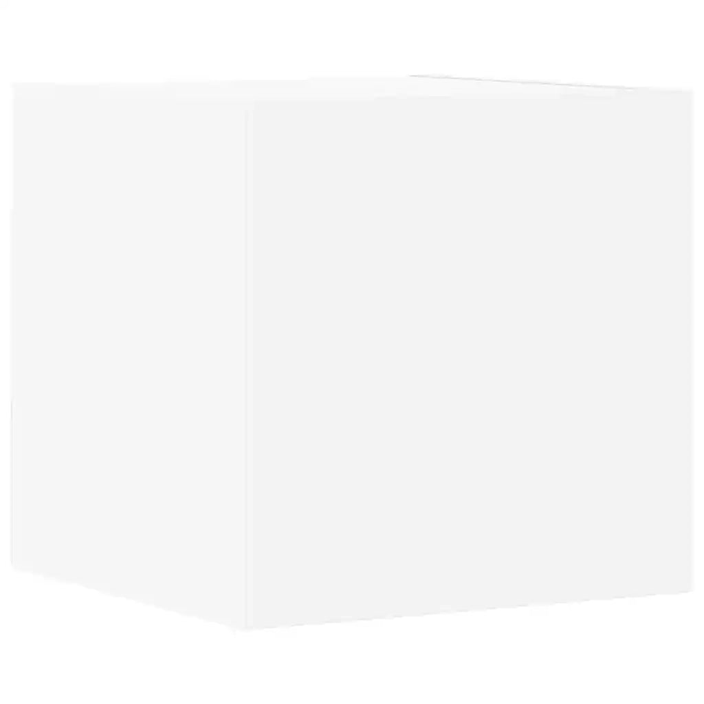 Set di Mobili Porta TV 4 pz Bianco in Legno Multistrato