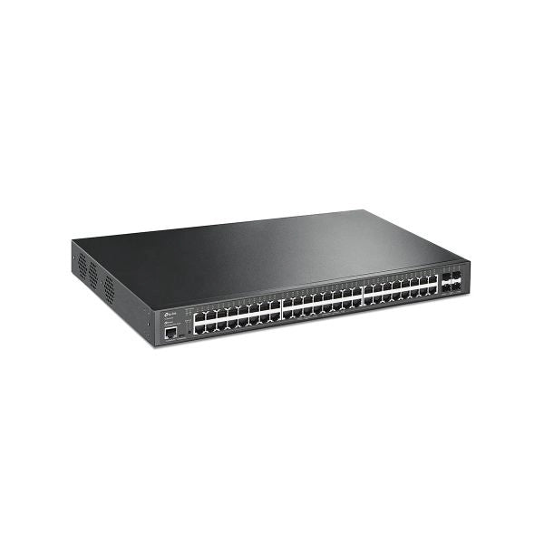 Switch tp-link tl-sg3452xp 48p gigabit  poe+,l2+ managed,4 slot sfp+ 10ge, power budget 500w, 1u 19-inch rack-mountable