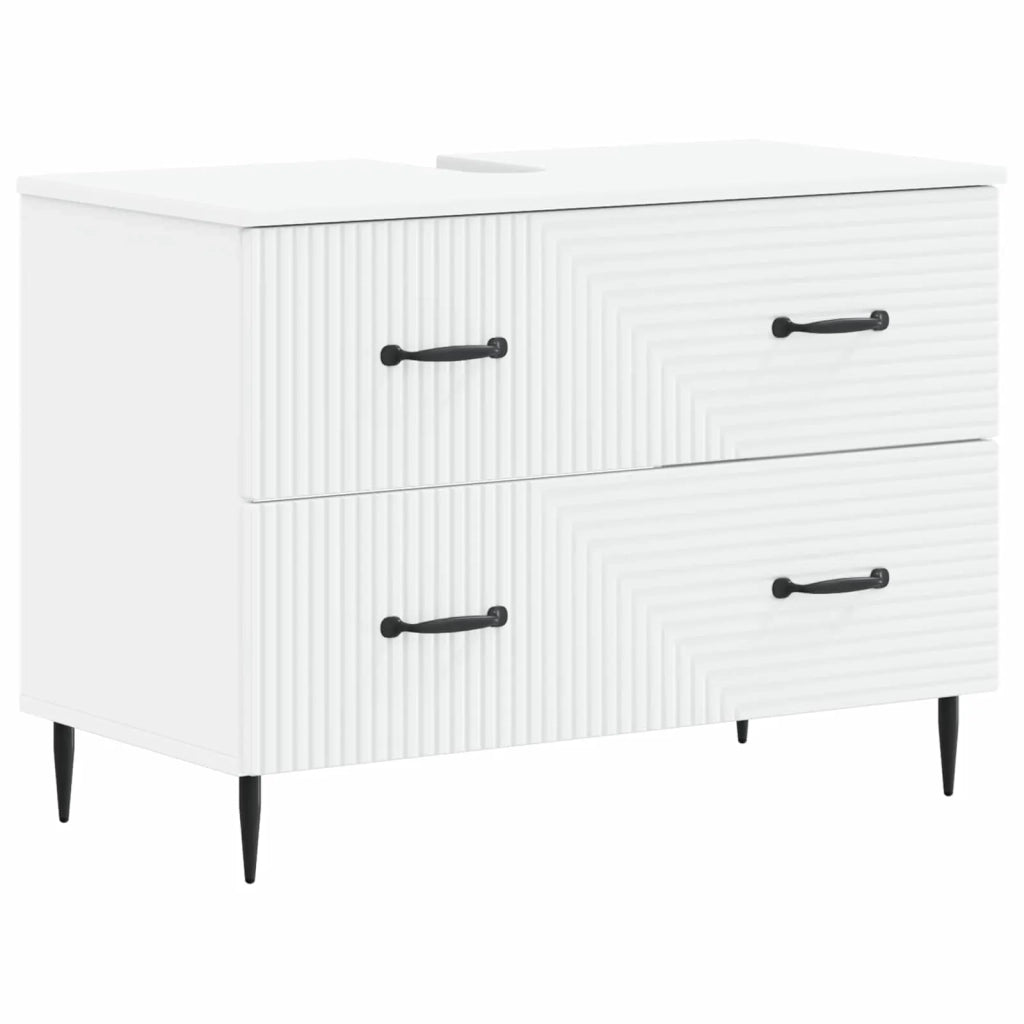 Armadio per Lavabo da Bagno HAARLEM Bianco 82 x 41 x 58,5 cm 896795