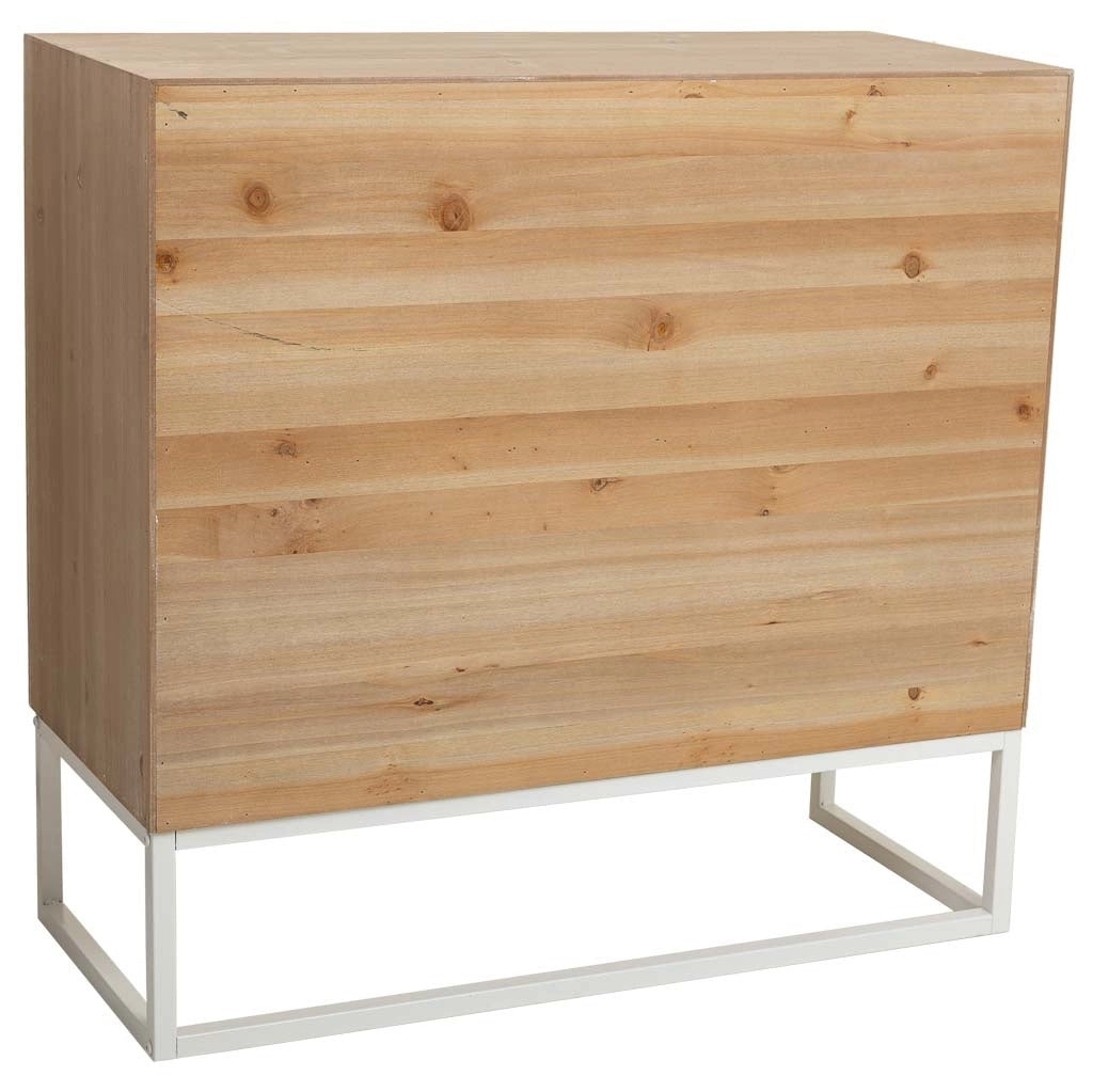 Mobile da ingresso in legno bianco 85x35x80