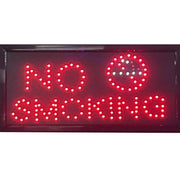 Trade Shop - Insegna Luminosa Led X Locale Commerciale Con Scritta No Smoking Vietato Fumare -