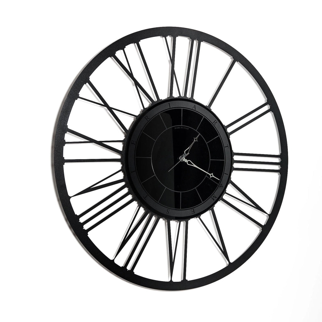 Orologio da parete di design Big Lux Nero
