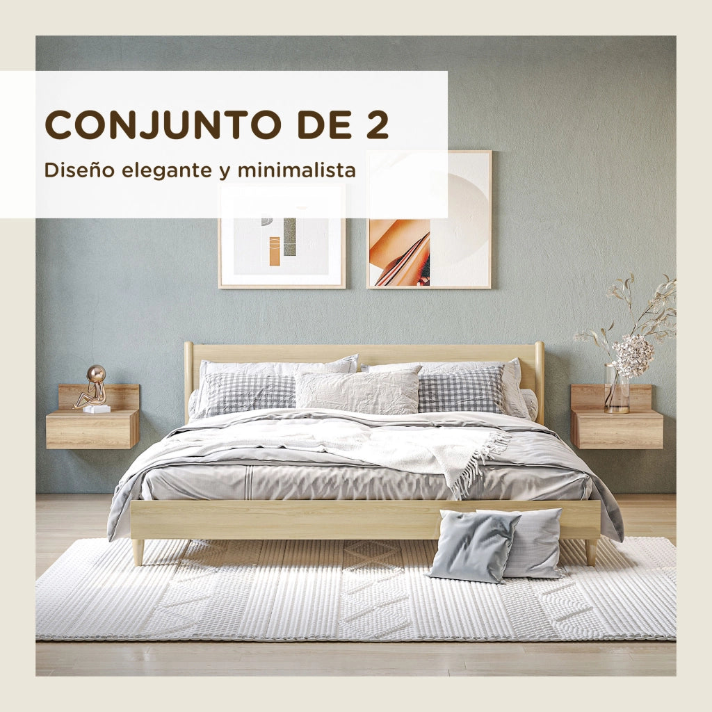 Comodino ¨C zephmum ¨C 43x36,5x30,5 cm naturale