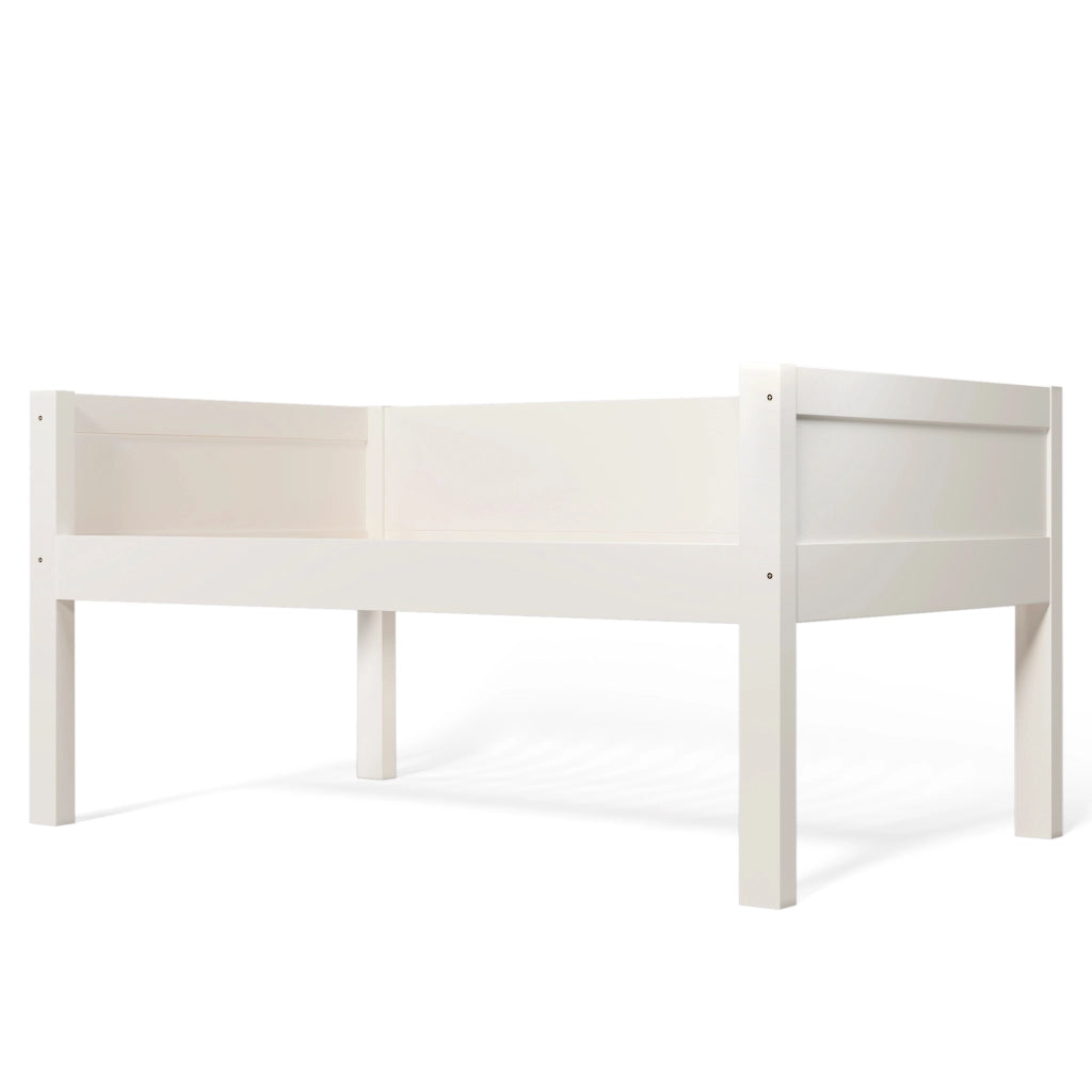 LETTO a castello separabile 90x200 cm bianco legno e metallo con scala reversibile