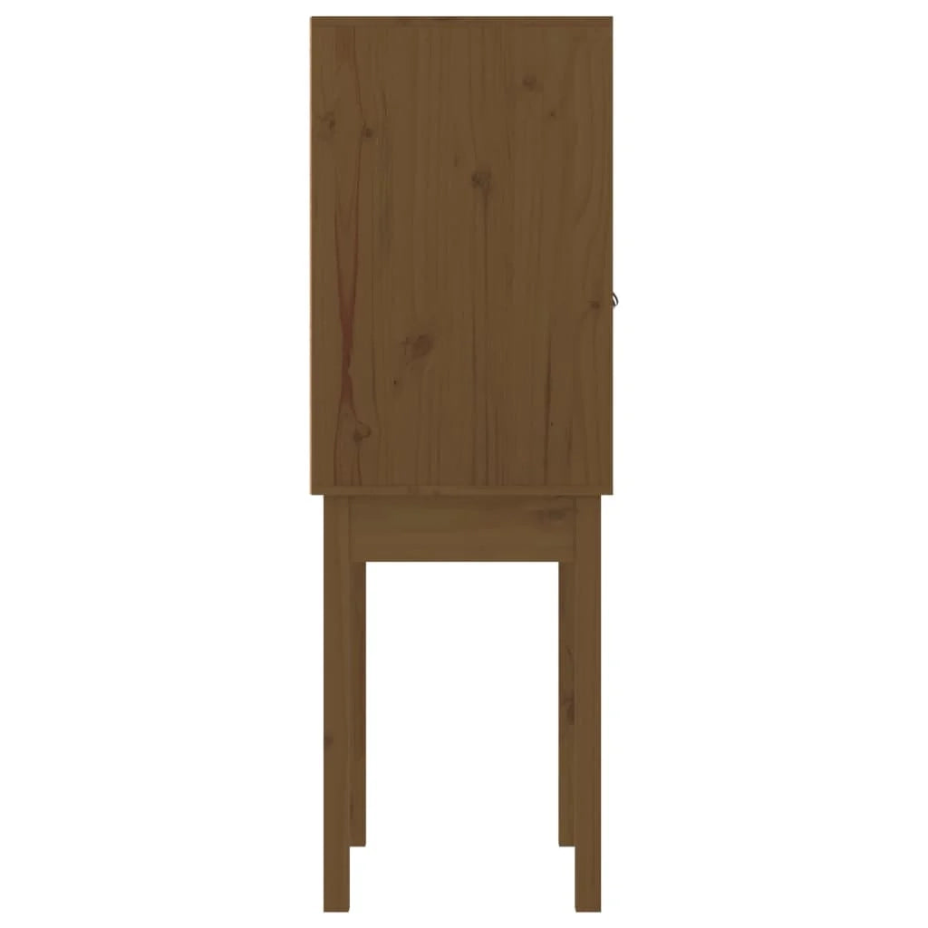 Buffet credenza cassettiera armadio mobile contenitore organizer cucina soggiorno salotto alto 60 x 40 x 120 cm legno di pino massiccio marrone 02_0034756