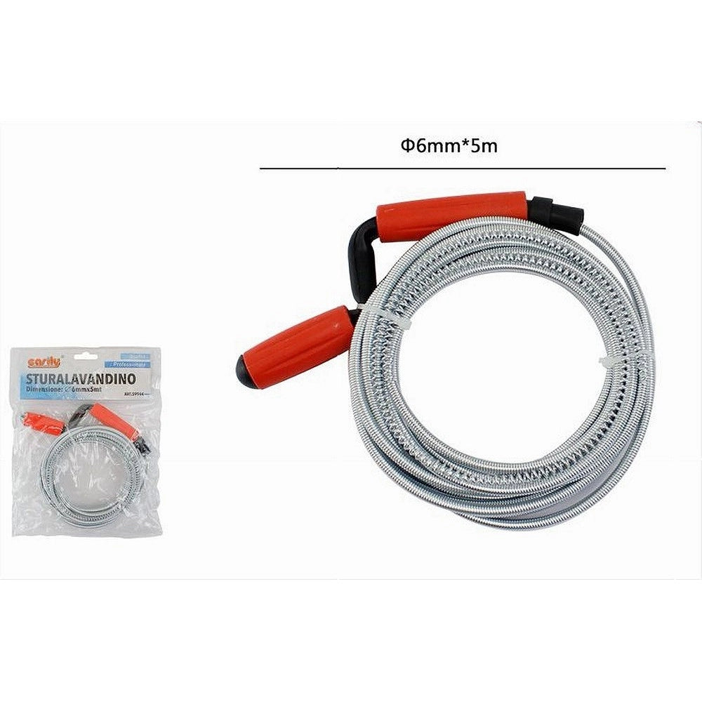 Trade Shop - Sturalavandino Molla Stura Tubi Scarichi Spirale Disintasare Tubi ø6mmx5mt 59944 -