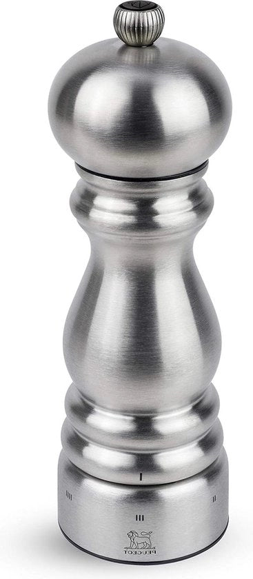 Macinapepe 18 cm 'Select Acciaio Inossidabile - 6 Gradi - Tecnologia Francese - Acciaio Inossidabile Lisciato