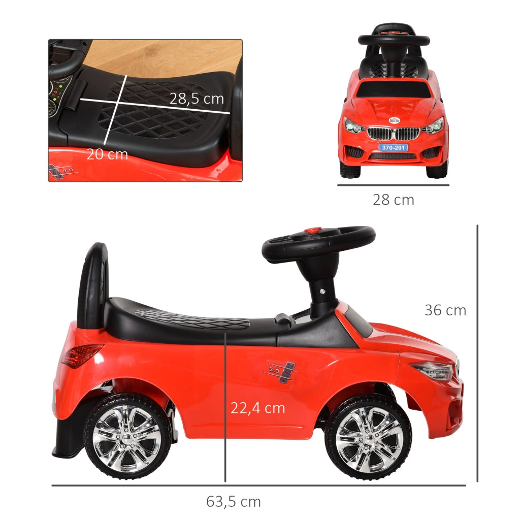 Portagiochi per Bambini a Forma di Auto ¨C zephmum ¨C Rosso 63.5x28x36 cm