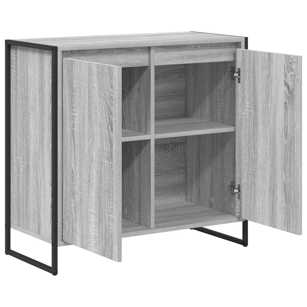 Mobile laterale Grigio Sonoma 79 x 36 x 75 cm Legno multistrato