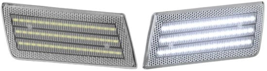 2 pezzi di lampade LED di sostituzione - luce bianca intensa - scala trasparente