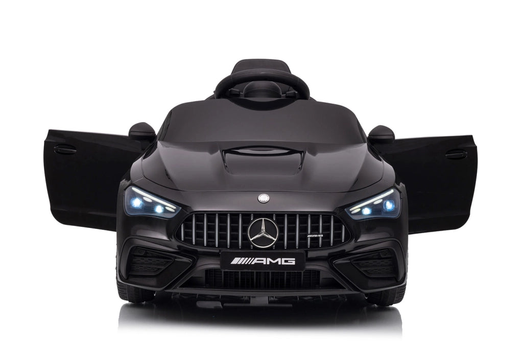 Macchina Elettrica per Bambini 12V Licenza Ufficiale Mercedes CLE53 Sedile in Pelle Nero