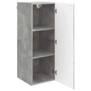 Armadietto a Muro | Mobiletto a muro Grigio Cemento 33 x 34,5 x 90 cm