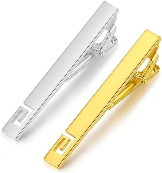 Decorazione per Tavolo - 2 Stuks - Design Universale per Matrimoni, Eventi di Lavoro & Celebrazioni, 6,2 cm con Chiusura di Sicurezza e Finitura Lussuosa (Argento/Oro)