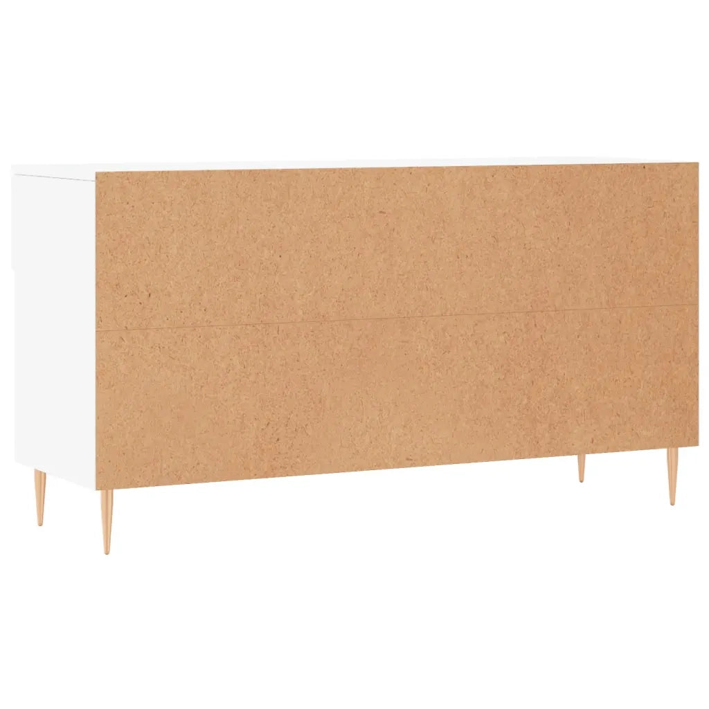 Panca Porta Scarpe Bianca 102x35x55 cm in Legno Multistrato