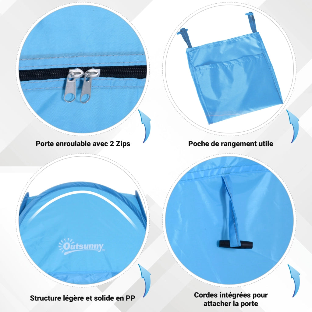 Tenda Doccia Portatile Pieghevole ¨C zephmum ¨C Blu