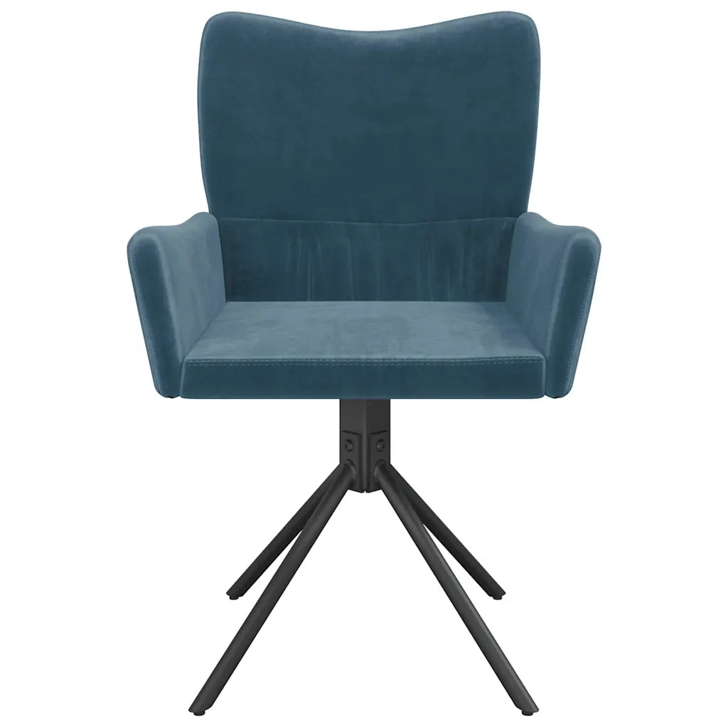 Sedie da Pranzo Girevoli 2 pz Blu in Velluto per interno cod mxl 29624