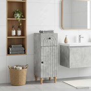 Mobiletto da Bagno ALKMAAR Grigio Cemento 30 x 31 x 80 cm 896168