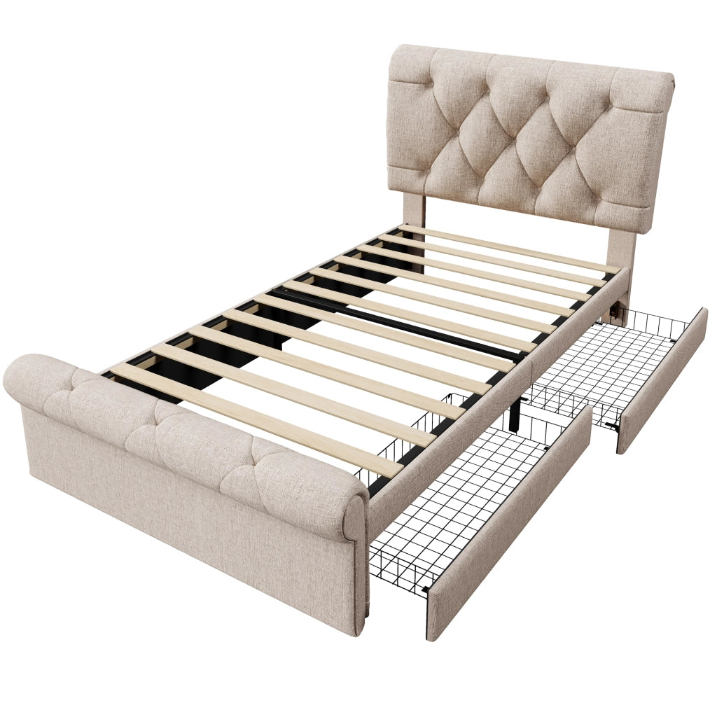 letto singolo metallo e legno naturale 90 x 200 cm