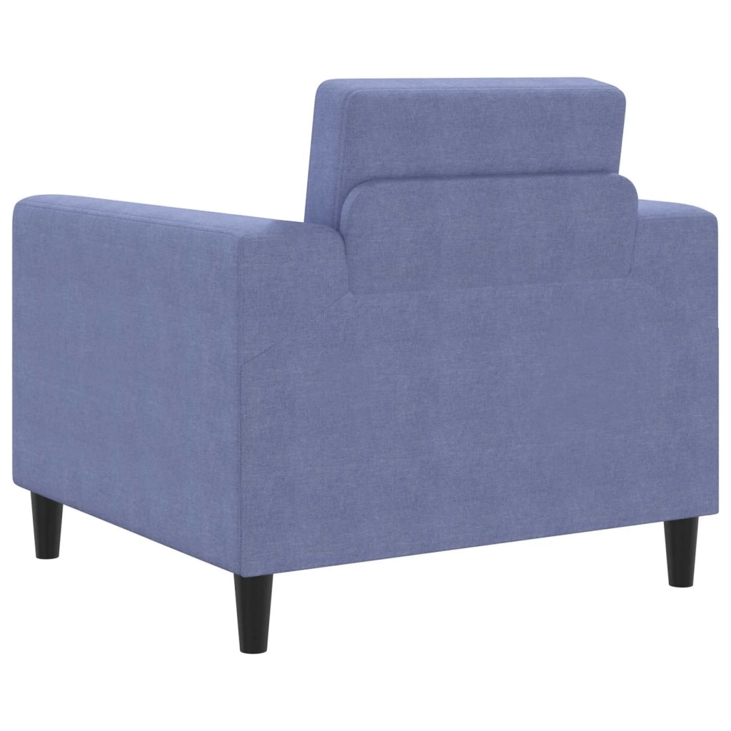 Poltrona-Divano Sedia Blu jeans Tessuto 104844