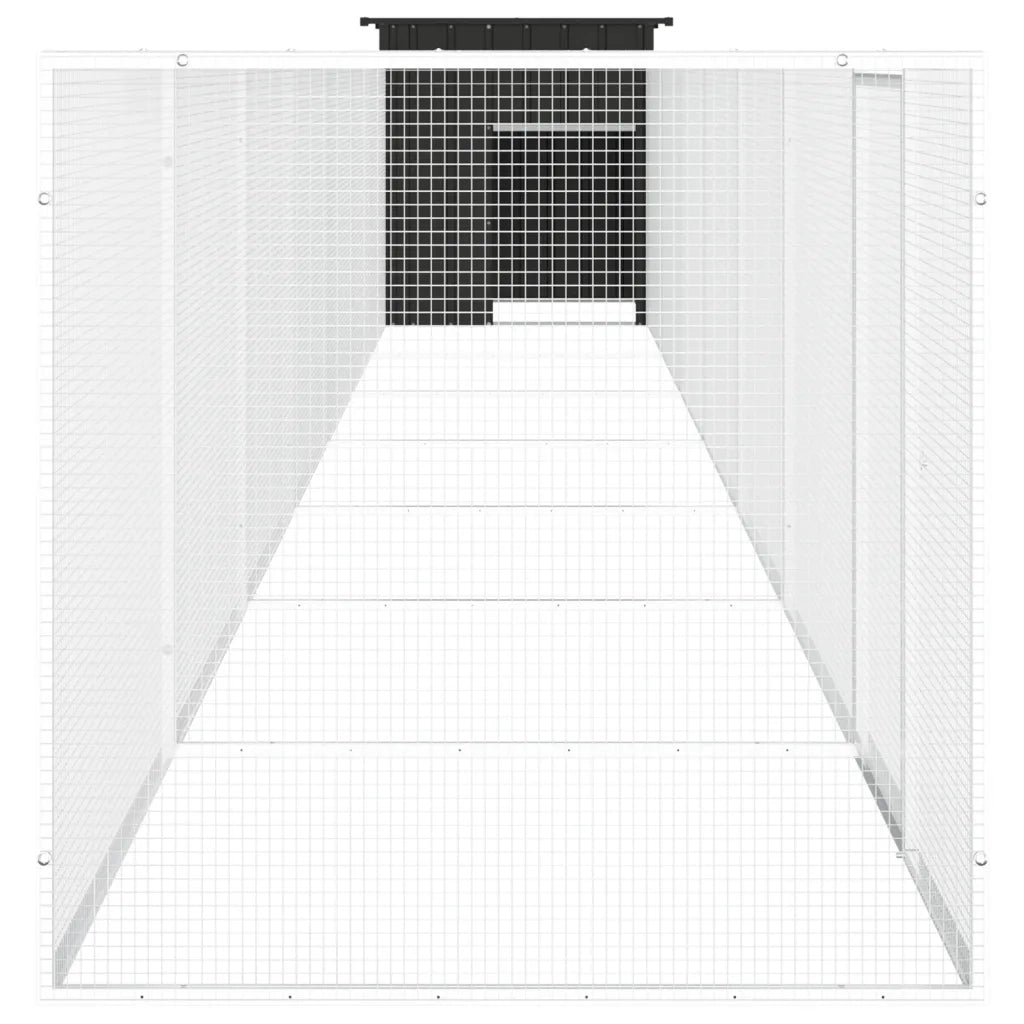 Gabbia per Polli Antracite 800x91x100 cm Acciaio Zincato cod mxl 41446