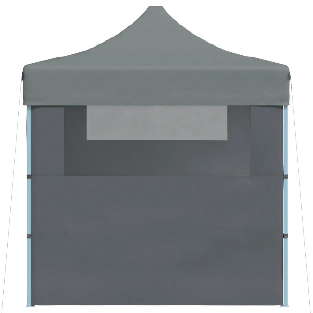 Gazebo Professionale Pieghevole 3 Pareti 3x4m Acciaio Antracite 48896