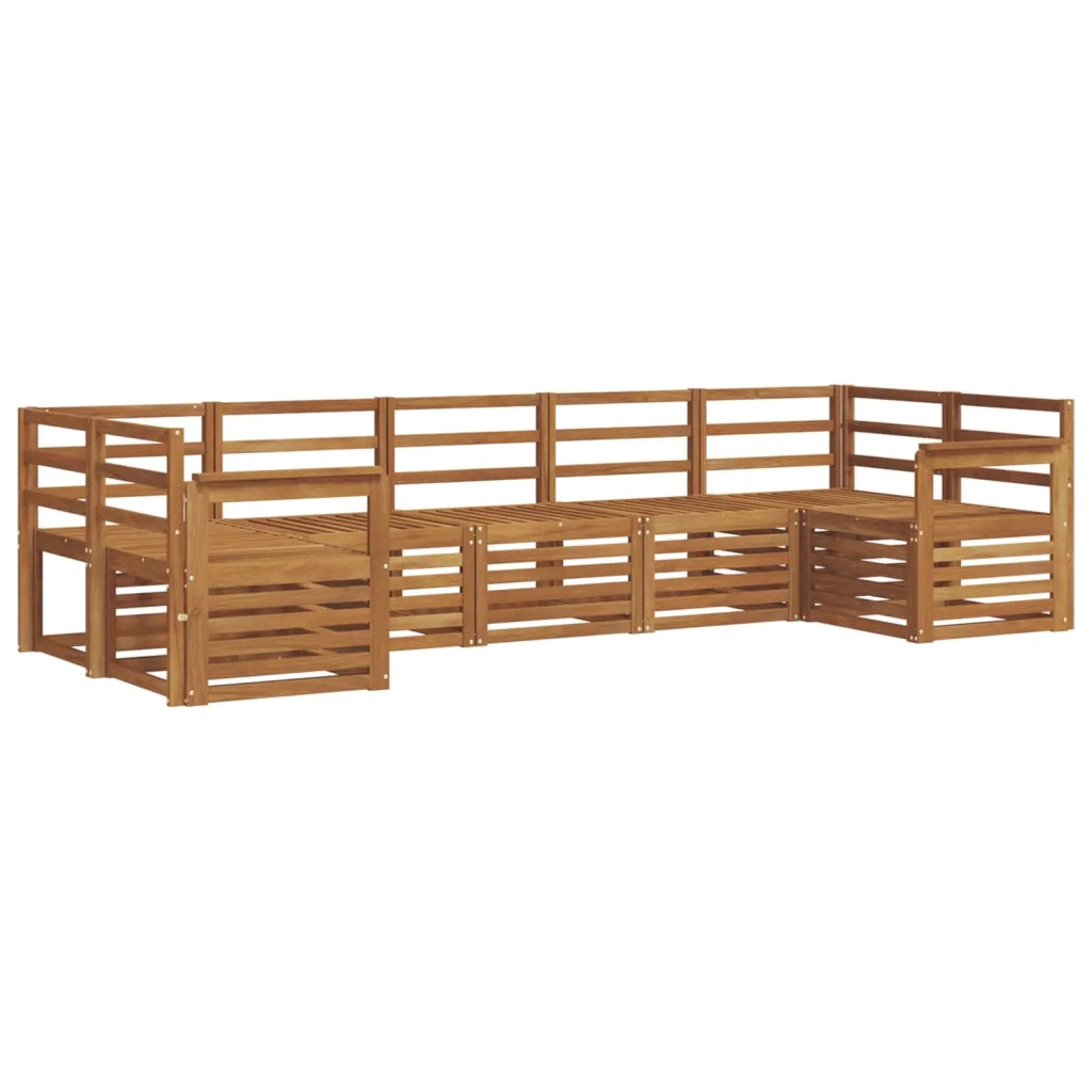 Set divani 7 pcs Naturale Legno di Acacia Massello 3375394
