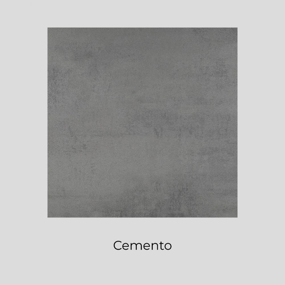 Mobile Lavatoio Vasca Zeus in MineralMarmo Apertura a 2 Ante 60x46x84 cm Grigio Cemento