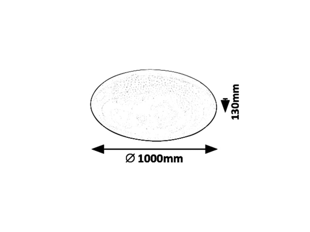 Plafoniera LED Rabalux Danny 100 cm 80W telecomando