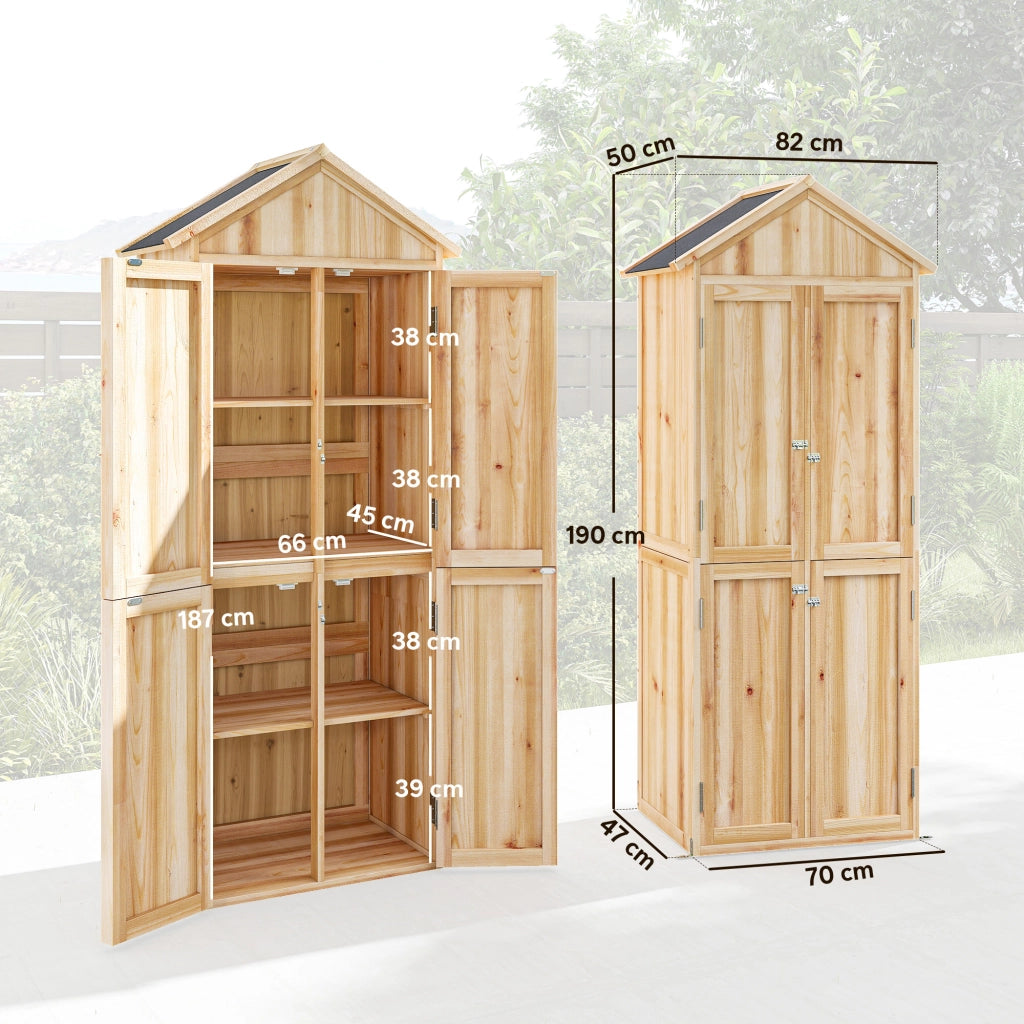 Armadio da Giardino con Ripiani ¨C zephmum ¨C Bianco