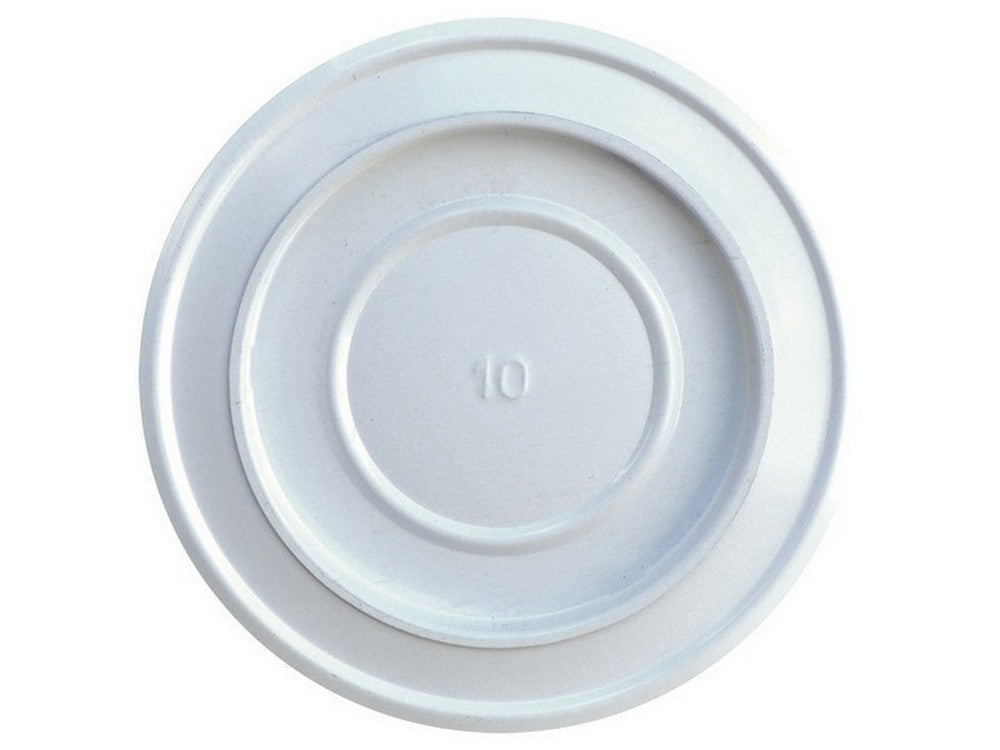 rosone da parete per stufa a legna porcellanato classic col. bianco ï cm. 12 cod:ferx.vit54712