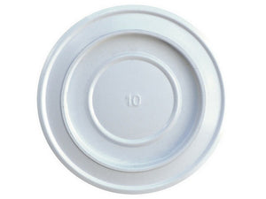 rosone da parete per stufa a legna porcellanato classic col. bianco ï cm. 15 cod:ferx.vit54714