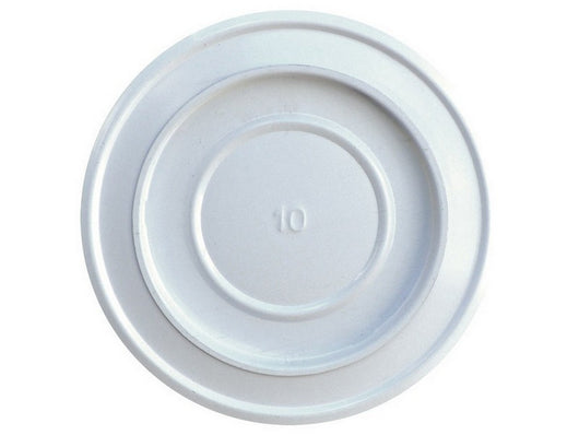 rosone da parete per stufa a legna porcellanato classic col. bianco ï cm. 15 cod:ferx.vit54714