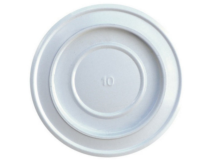 rosone da parete per stufa a legna porcellanato classic col. bianco ï cm. 13 cod:ferx.vit54713