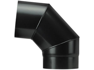 gomito 90¦ per stufa a legna porcellanato plus light col. nero opaco ï cm. 15 cod:ferx.vit55086