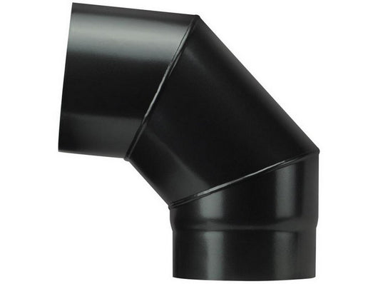 gomito 90¦ per stufa a legna porcellanato plus light col. nero opaco ï cm. 13 cod:ferx.vit55085