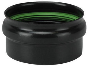 tappo per deviazione a t per stufa a pellet light senza guarnizione col. nero opaco ï cm. 8 cod:ferx.vit54719