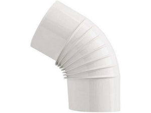 gomito 45¦ per stufa a legna porcellanato classic col. bianco ï cm. 13 cod:ferx.vit55019