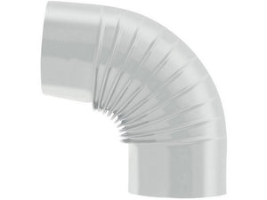 gomito 90¦ per stufa a legna porcellanato classic col. bianco ï cm. 14 cod:ferx.vit55038