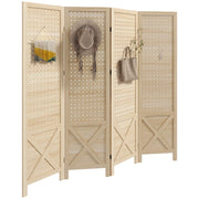 Paravento in legno per bambini ¨C zephmum ¨C naturale 152x144.5 cm