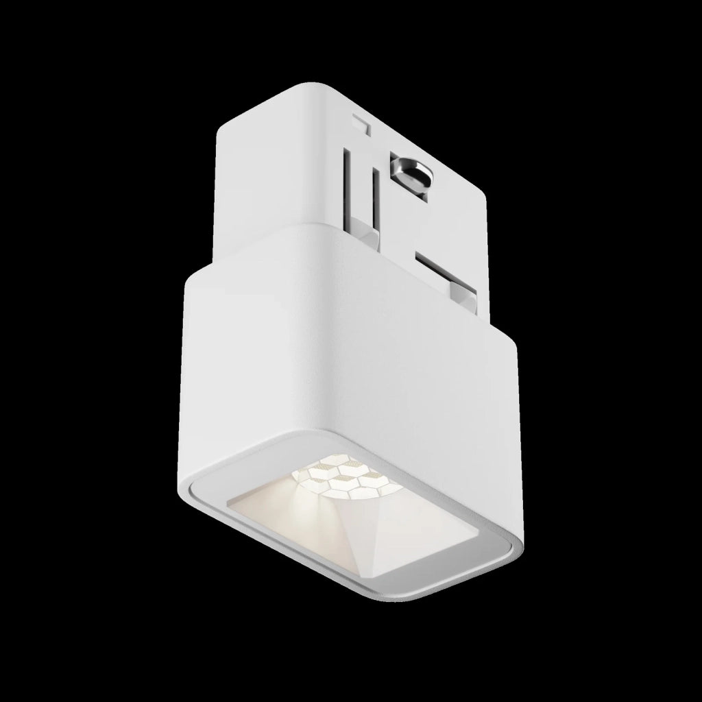 Maytoni Lampada Da Binario Moderna Exility Points S 1 Luce LED Integrato Bianco Alluminio